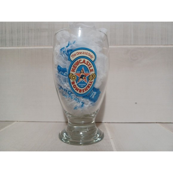 NEWCASTLE Brewing Company BOMBSHELL Pale Blonde Ale Chalice Style Beer Glass - Picture 1 of 7